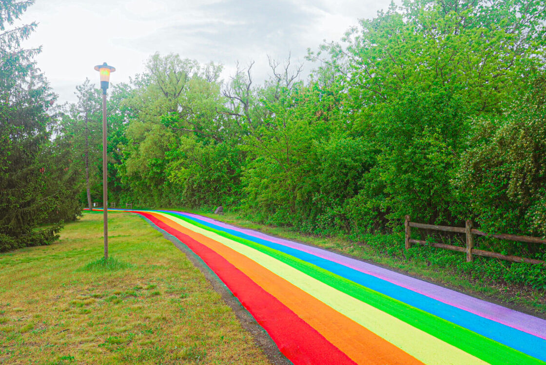 Rainbow road at Hanlan's Point, Toronto