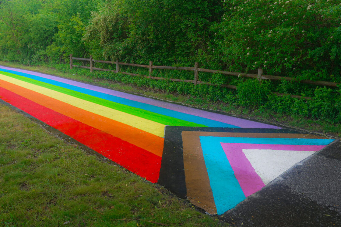 Rainbow road at Hanlan's Point, Toronto