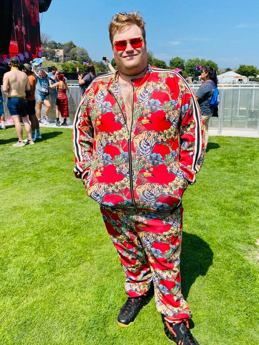 Red jumpsuit