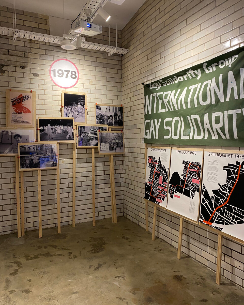 Art exhibition at one of the cells in Qtopia, an old police station.