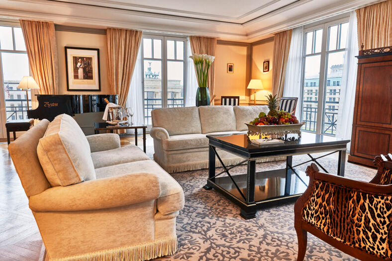 A suite at the Hotel Adlon