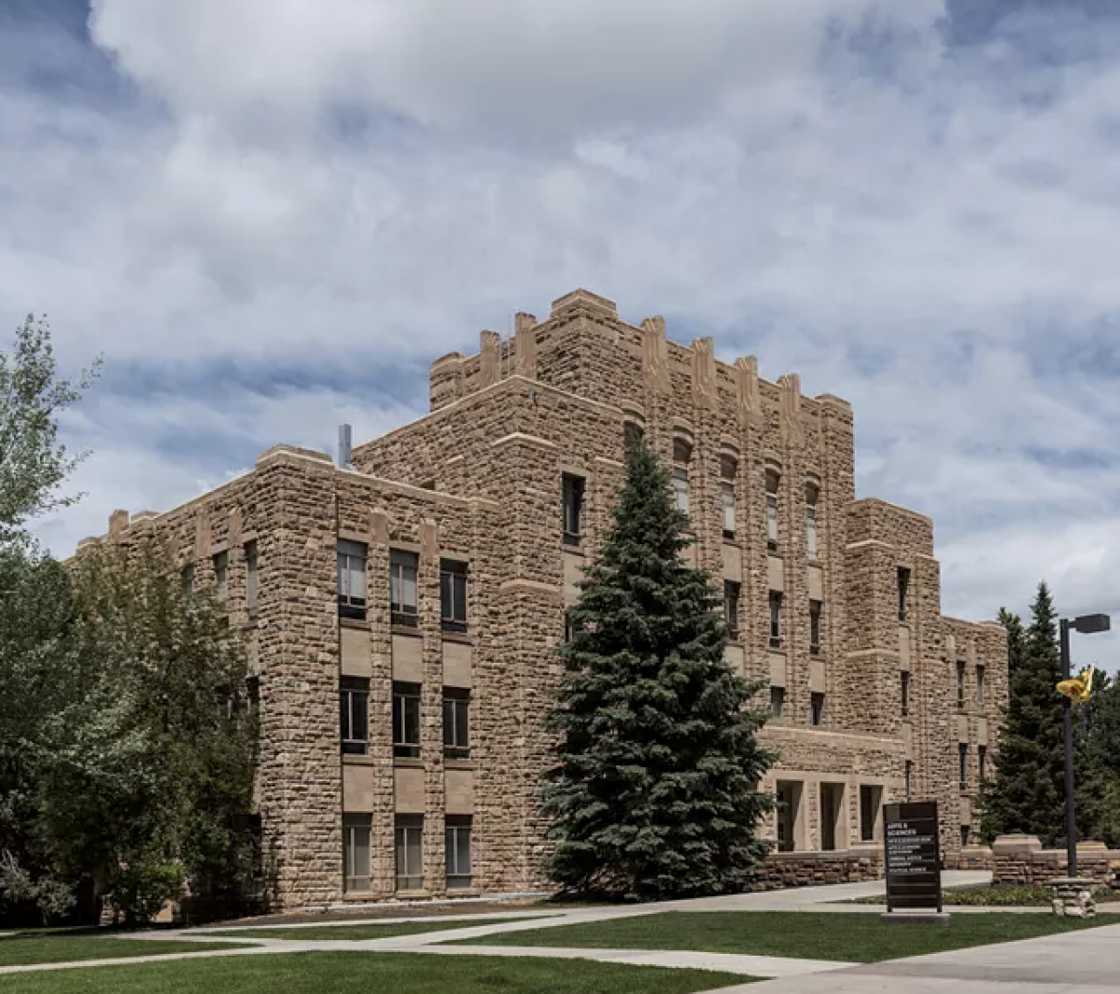 The College of Arts and Sciences building at University of Wyoming.