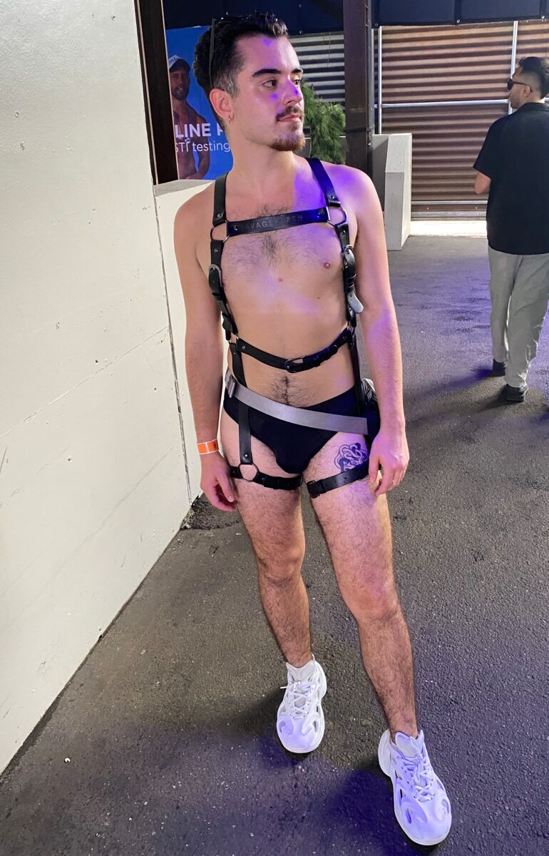 Black harness at New York Pride