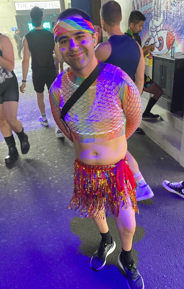 Rainbow boy at New York Pride