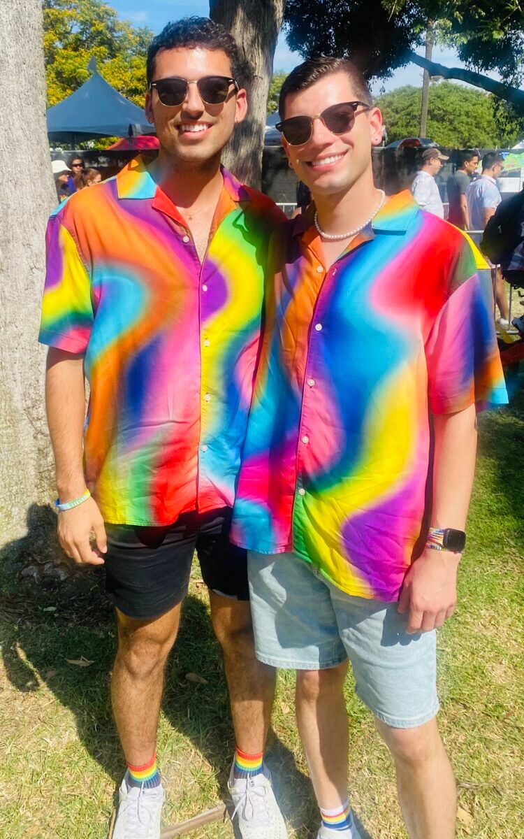 a cute tie-dye San Diego couple