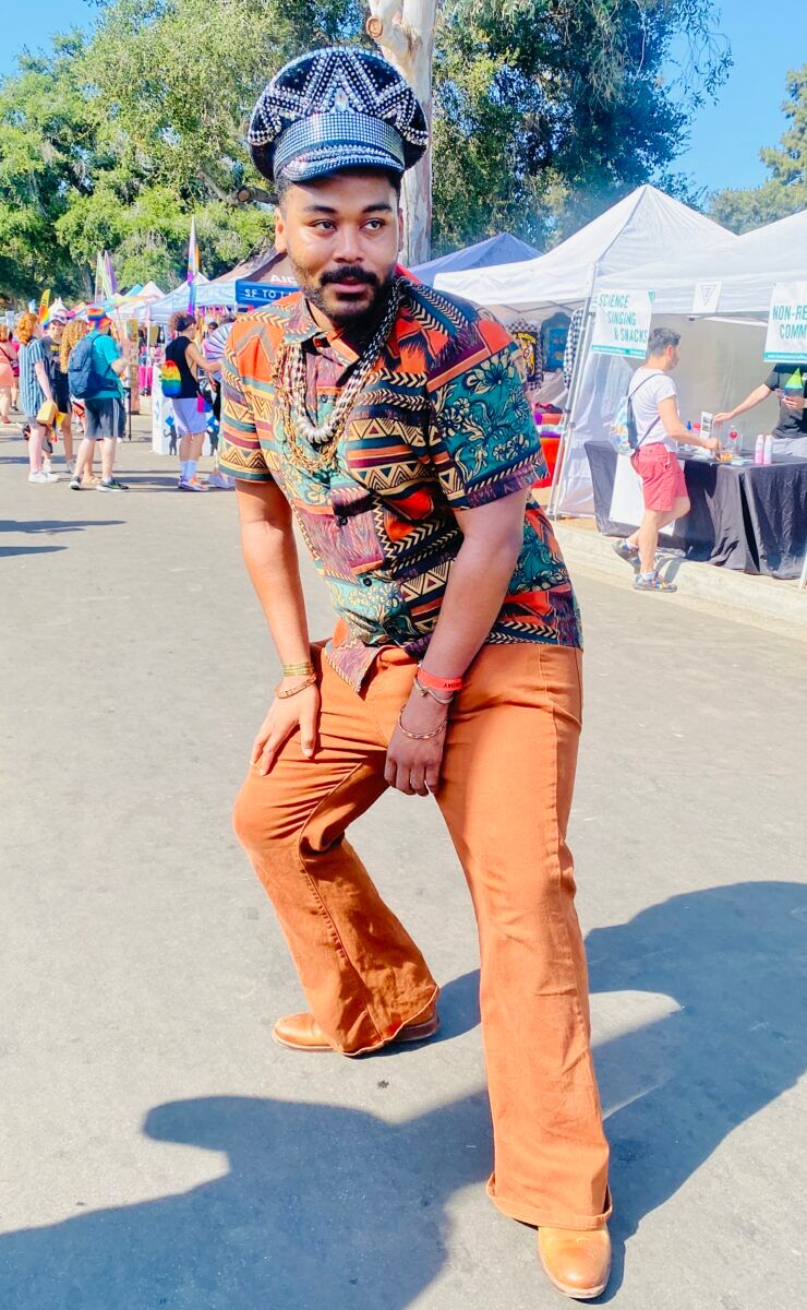 Local sartorialist at San Diego Pride
