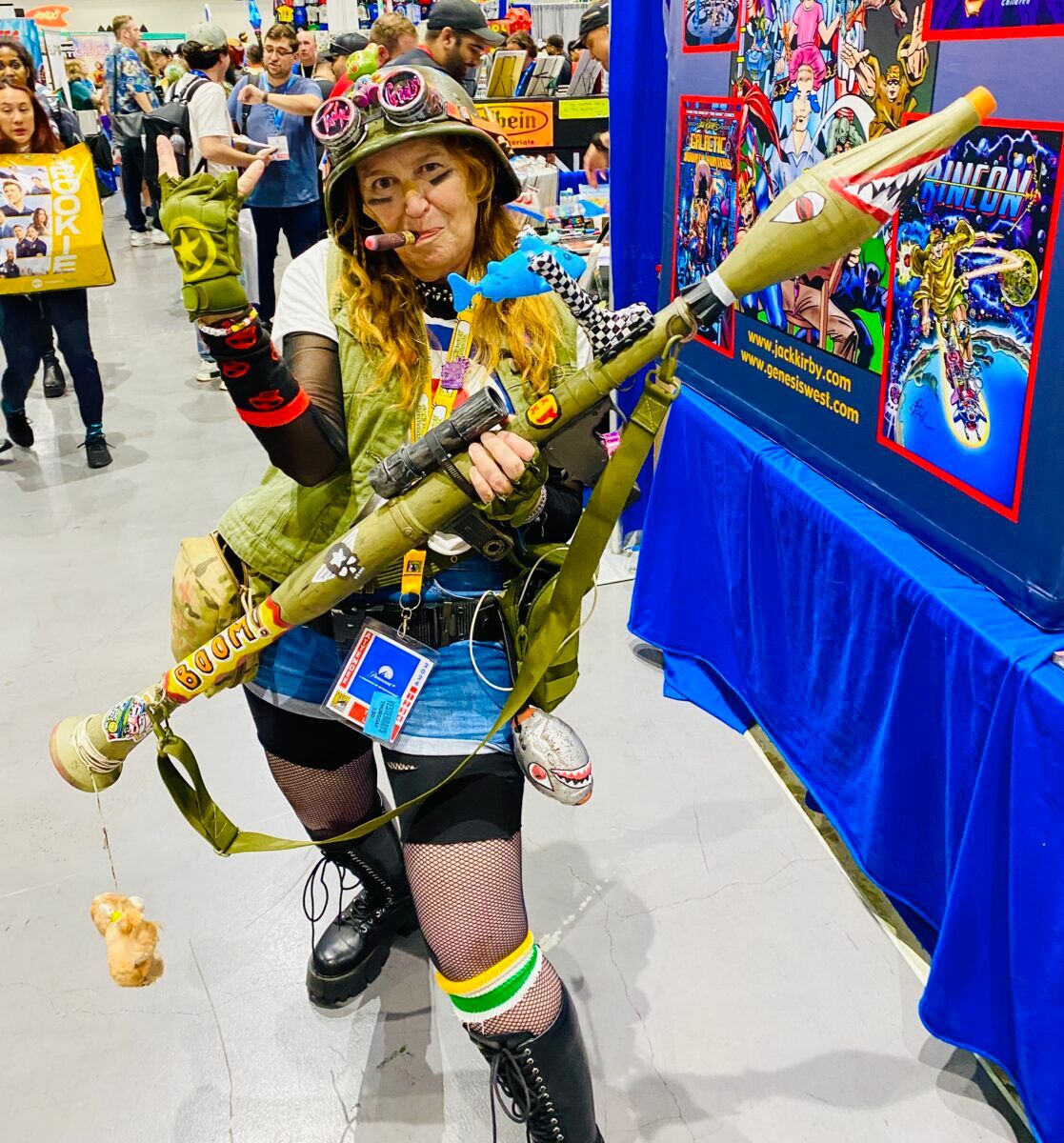 The deepest cut of the weekend may have been this Tank Girl cosplay. For those unfamiliar with 90's indy icon, peep out the comics by Jamie Hewlett and the campy cult classic movie starring Lori Petty.   