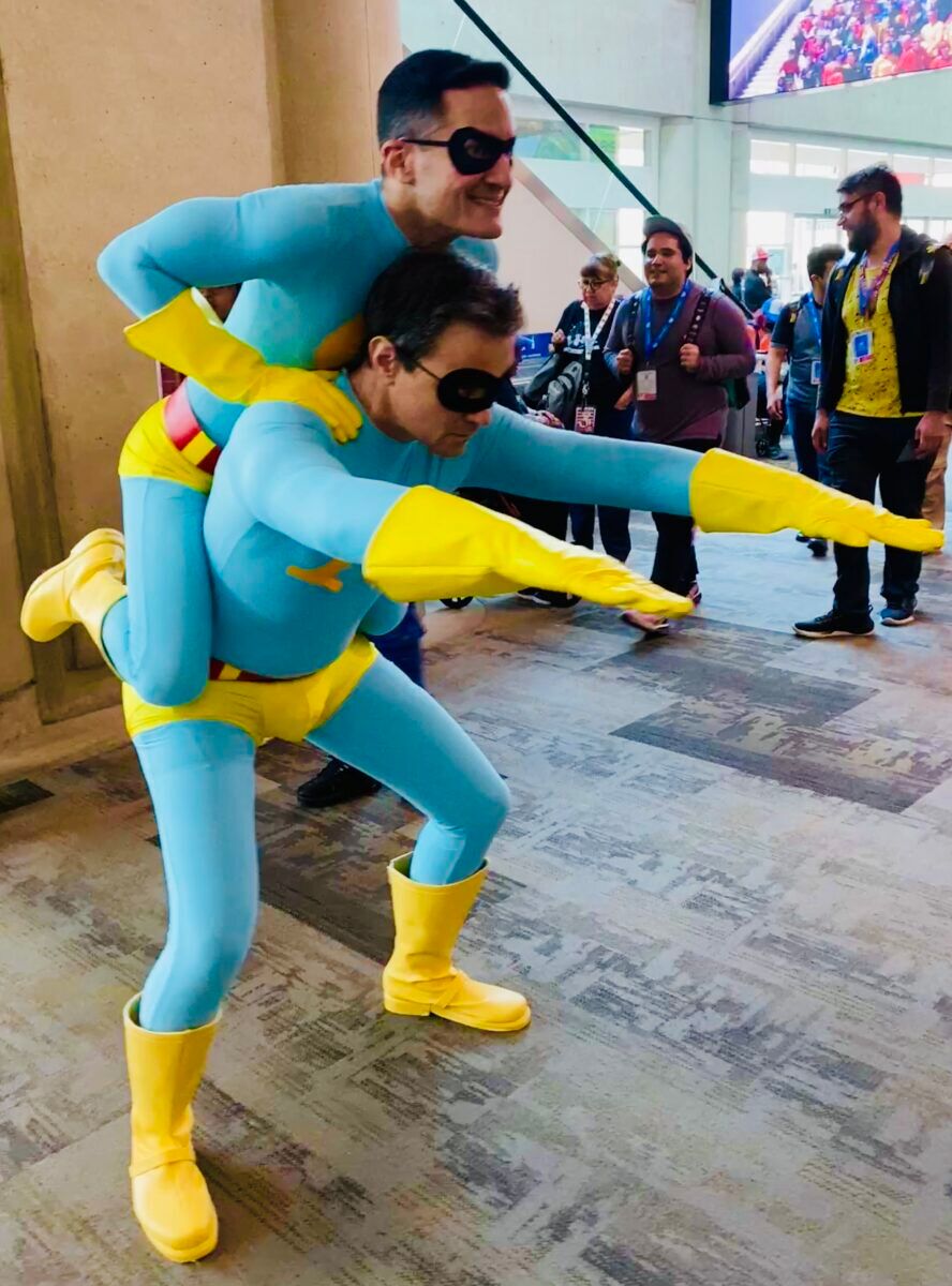 "They are fighting all crime to save the day.
They’re extremely close in an ambiguous way. The Ambiguously Gay Duo!”