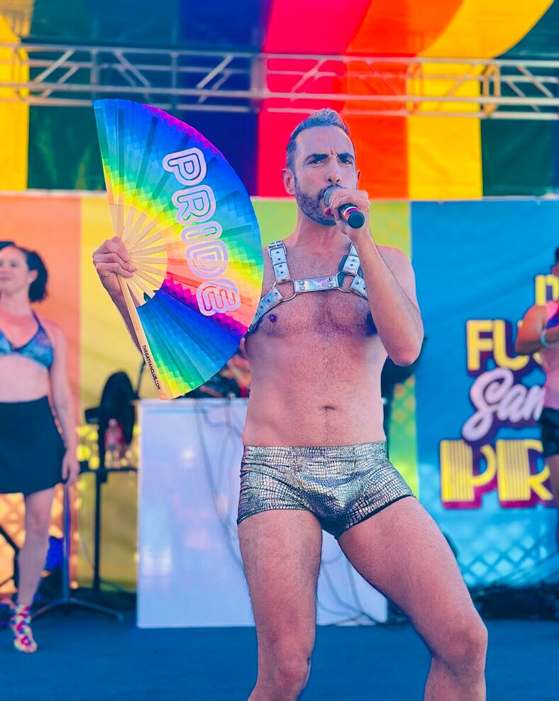 Justin Renaissance performing at San Diego Pride 2024