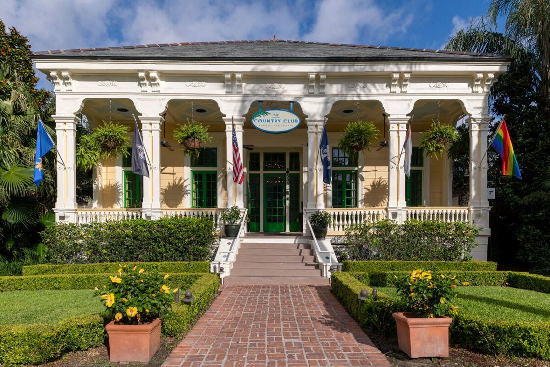 Exterior shot of the Country Club in New Orleans