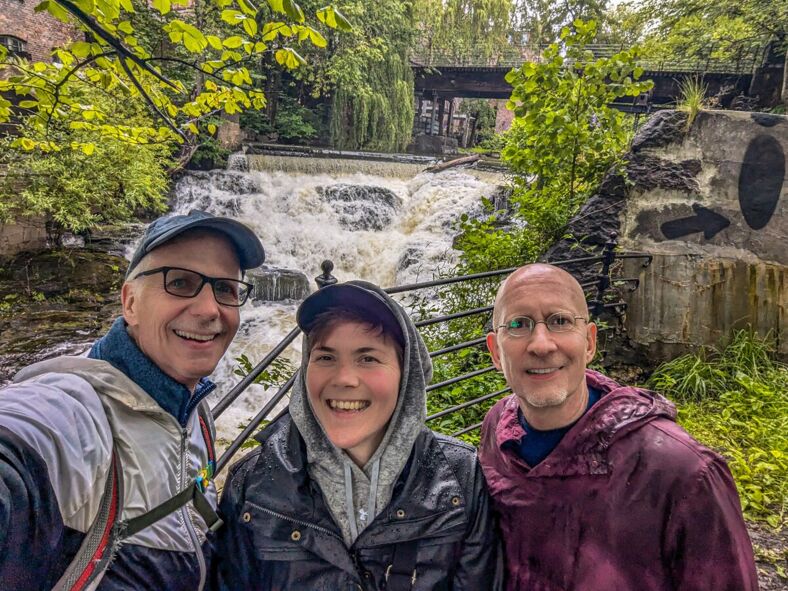 Me and Brent with Marianne in the middle.