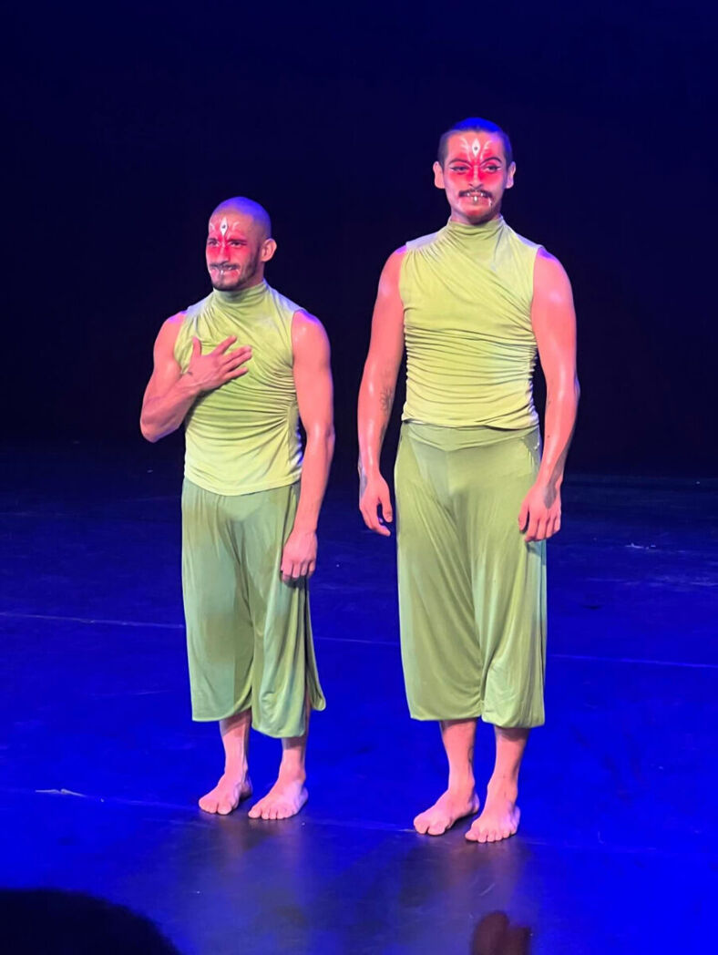 Héctor Jaime & Mark Galvan after their performance of “Insecta.” photo by Adrian Gaston Garcia