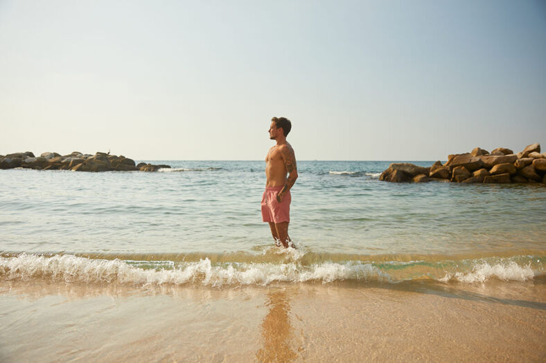 Jude Guaitamacchi on the beach in Puerto Vallarta.