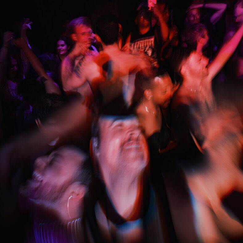 A crowd shot from Mother Disco