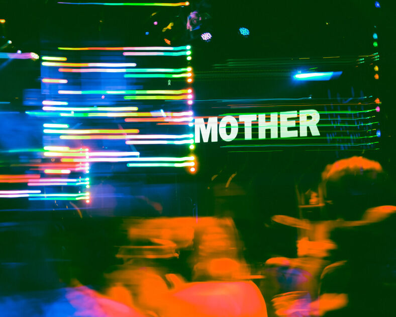 A blurred photo from the Mother party in NYC