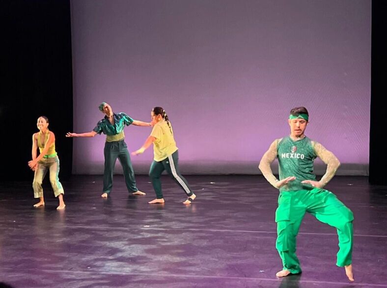 Alfonso Abraham Cervera, Irvin Manuel Gonzalez, Patricia (Patty) Huerta, & Rosa Rodriguez Frazier in “Nostalgia Pop – Excerpt.” Photo by Adrian Gaston Garcia