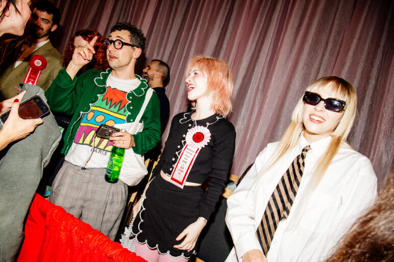 Adam Faze, Jack Antonoff, and Hayley Williams Hayley Williams at Susan Alexandra and Rachel Antonoff's NYFW Presentation Hosted by Ketel One Vodka