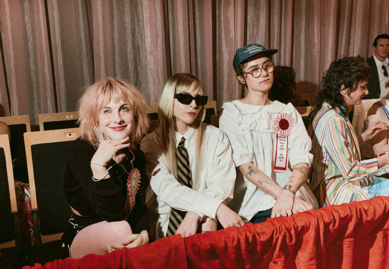 Hayley Williams and Ella Emhoff at Susan Alexandra and Rachel Antonoff's NYFW Presentation Hosted by Ketel One Vodka