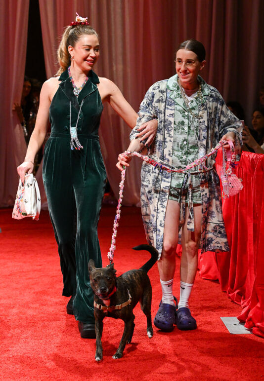 Robby Hoffman and Gabby Windey modeling for Susan Alexandra and Rachel Antonoff's NYFW Presentation Hosted by Ketel One Vodka