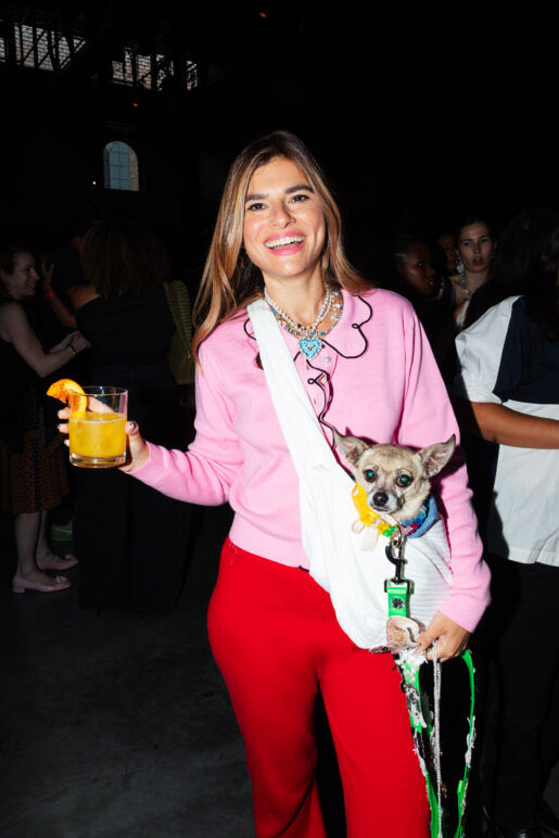 Susan Alexandra Posing with Ketel One Botanical at Her NYFW 2024 Presentation