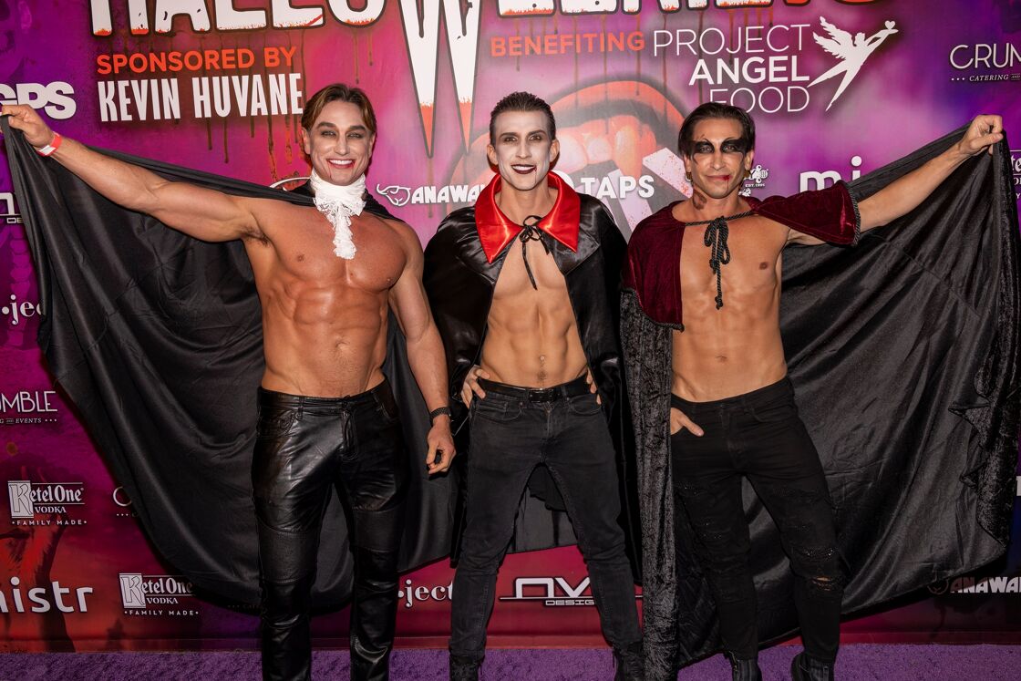 Gay men in vampire outfits