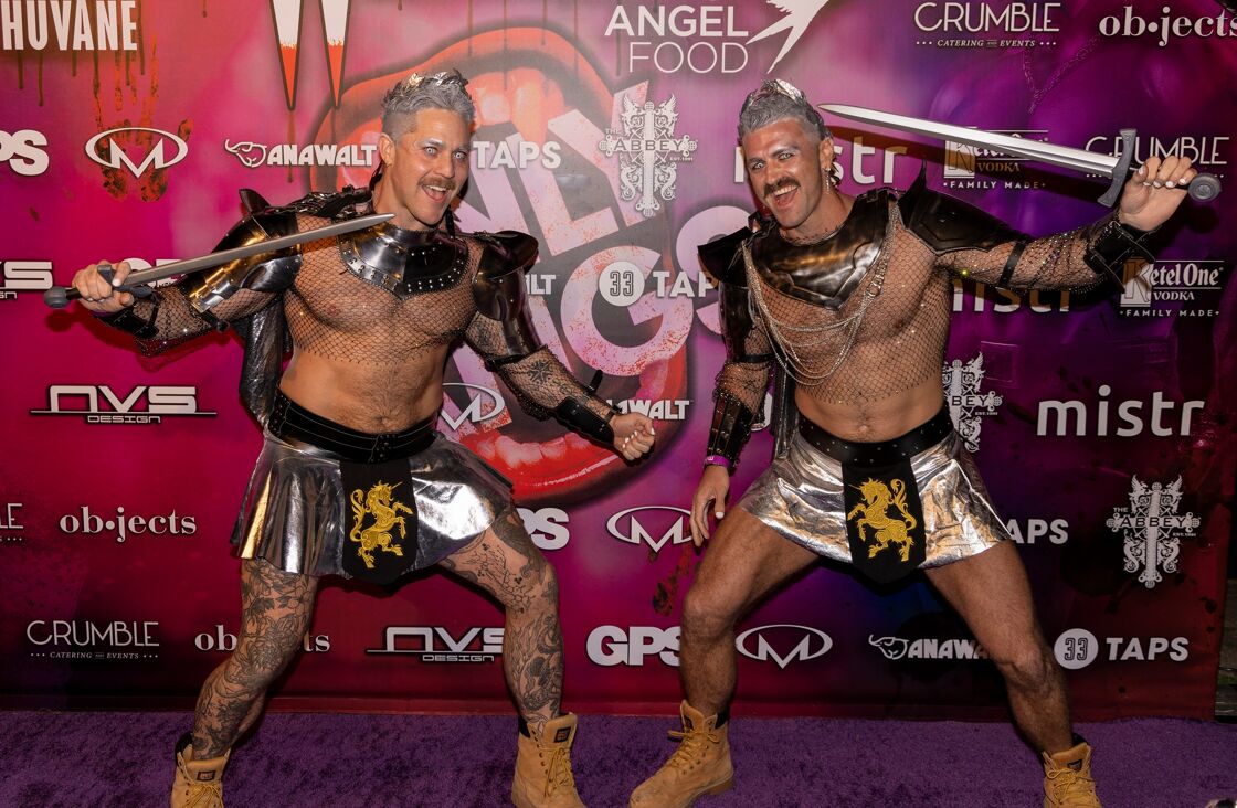Gay men in Gladiator outfits