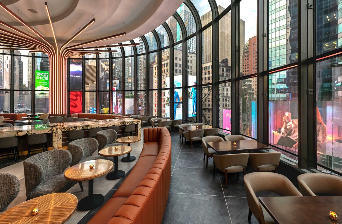 Broadway Lounge at the New York Marriott Marquis.