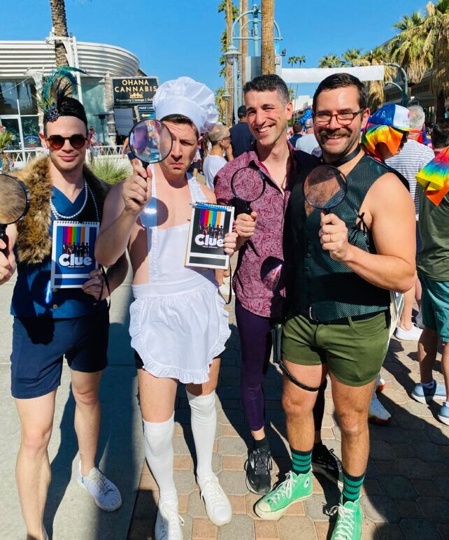 Clue group lewk at Palm Springs Pride