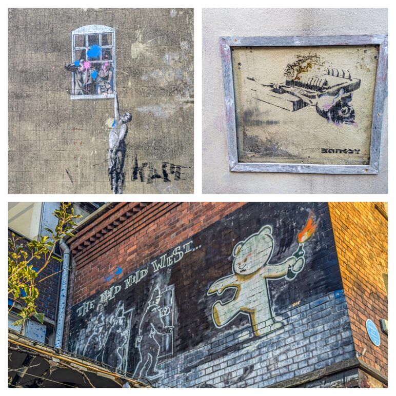 A few of Banksy’s Bristol artworks