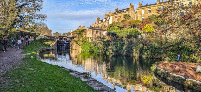 Strolling alongside Bath’s canal was a highlight of our day.
