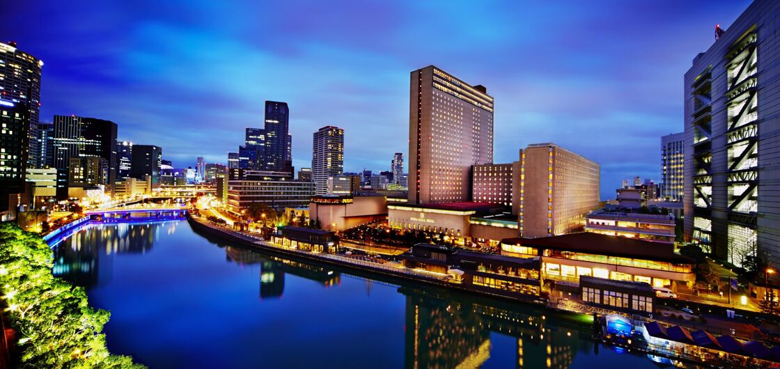 The exterior of RHIGA Royal Hotel, Osaka.