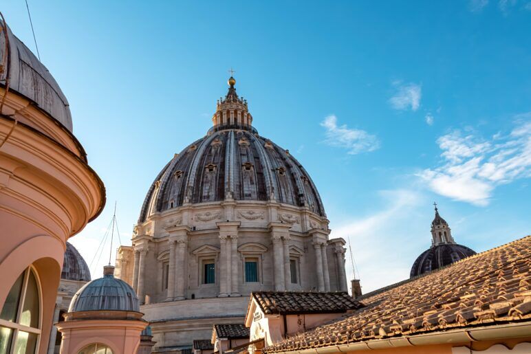The top of the sistine chapel building