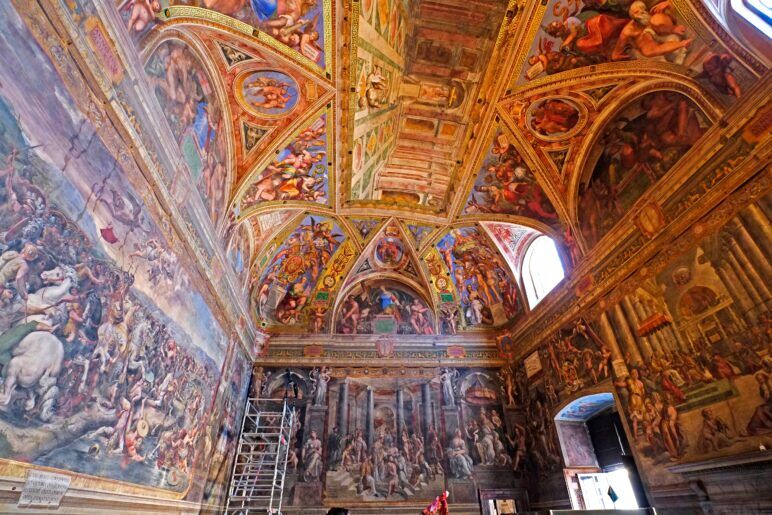 The Sistine Chapel frescoes by Michaelangelo 