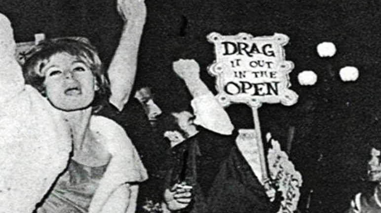 An early LGBTQ+ rights demonstration 