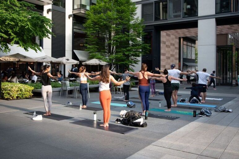 Toned Up Tuesdays at CityCenterDC—every Tuesday at 6 PM, May through July.