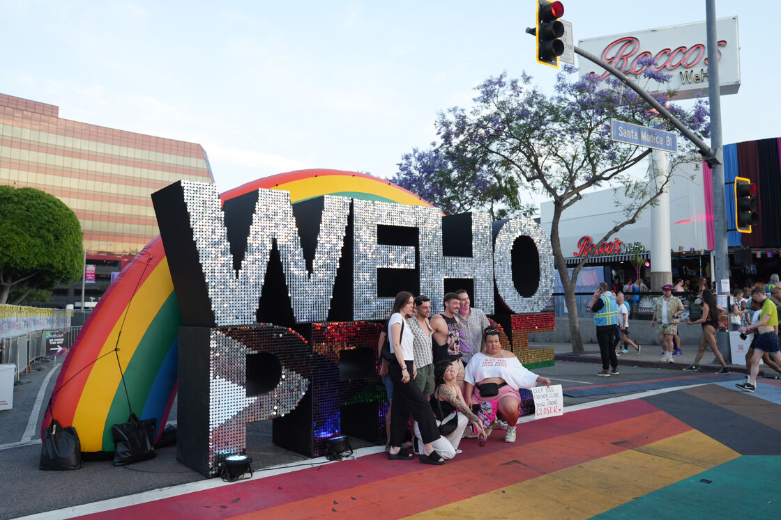 weho pride entrance