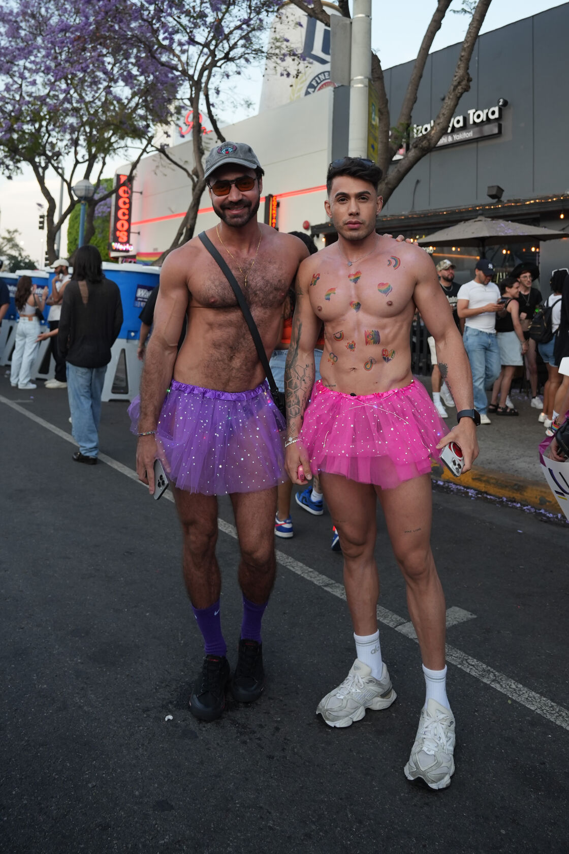 two guys in tutus