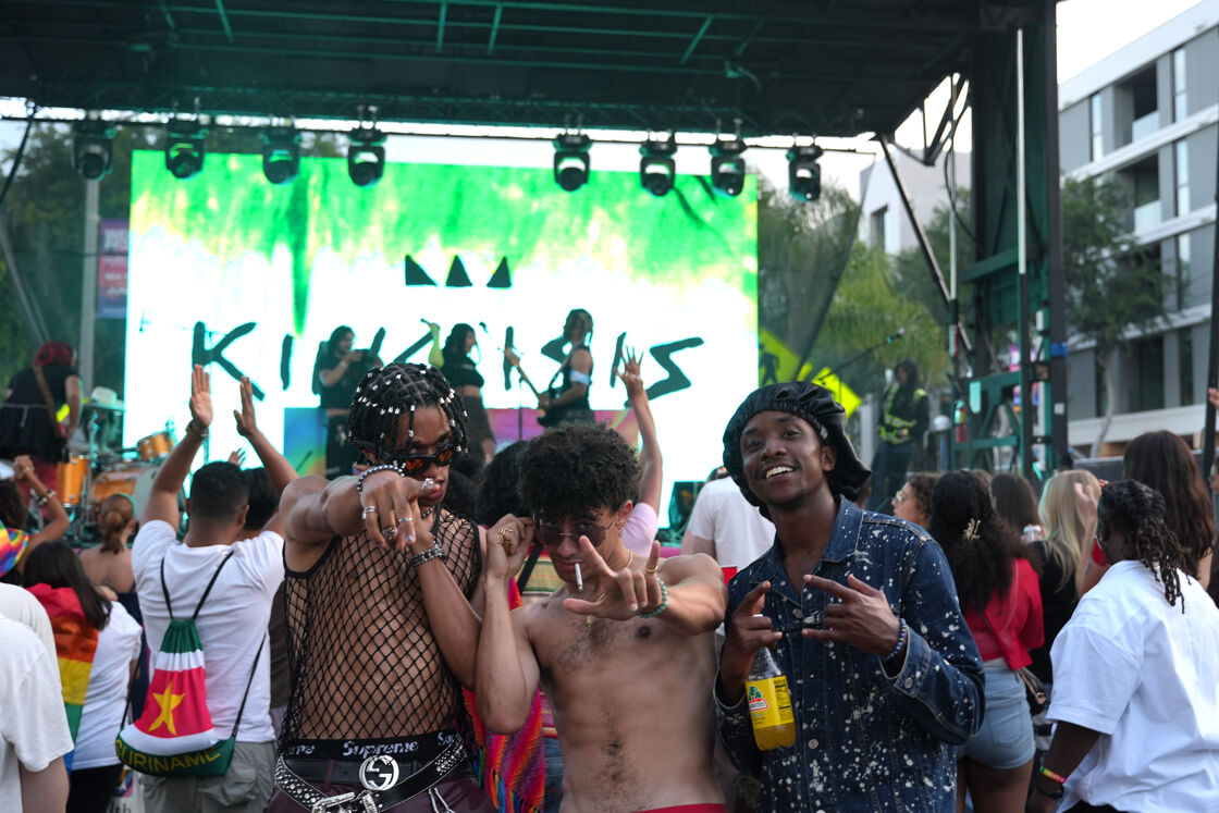 group of men in the audience for King Isis
