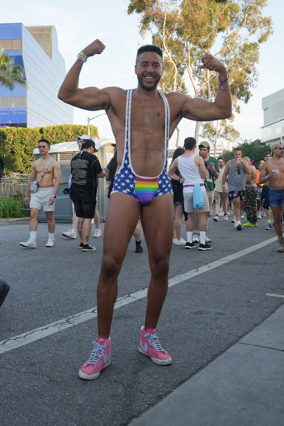 Man in a singlet