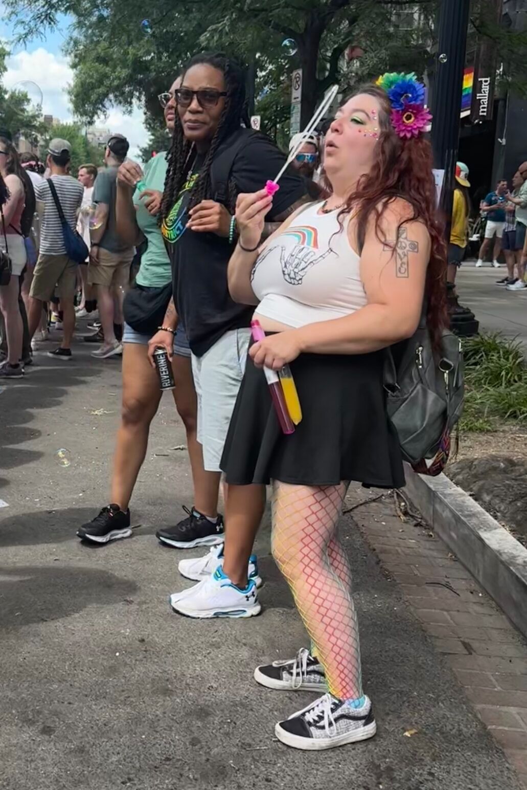 Attendees were observing, celebrating, and staying cool in humid DC. 