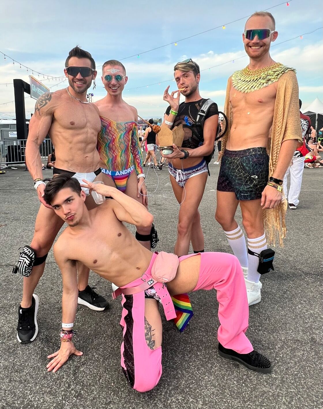 Group of attendees at the World Pride Music Festival.