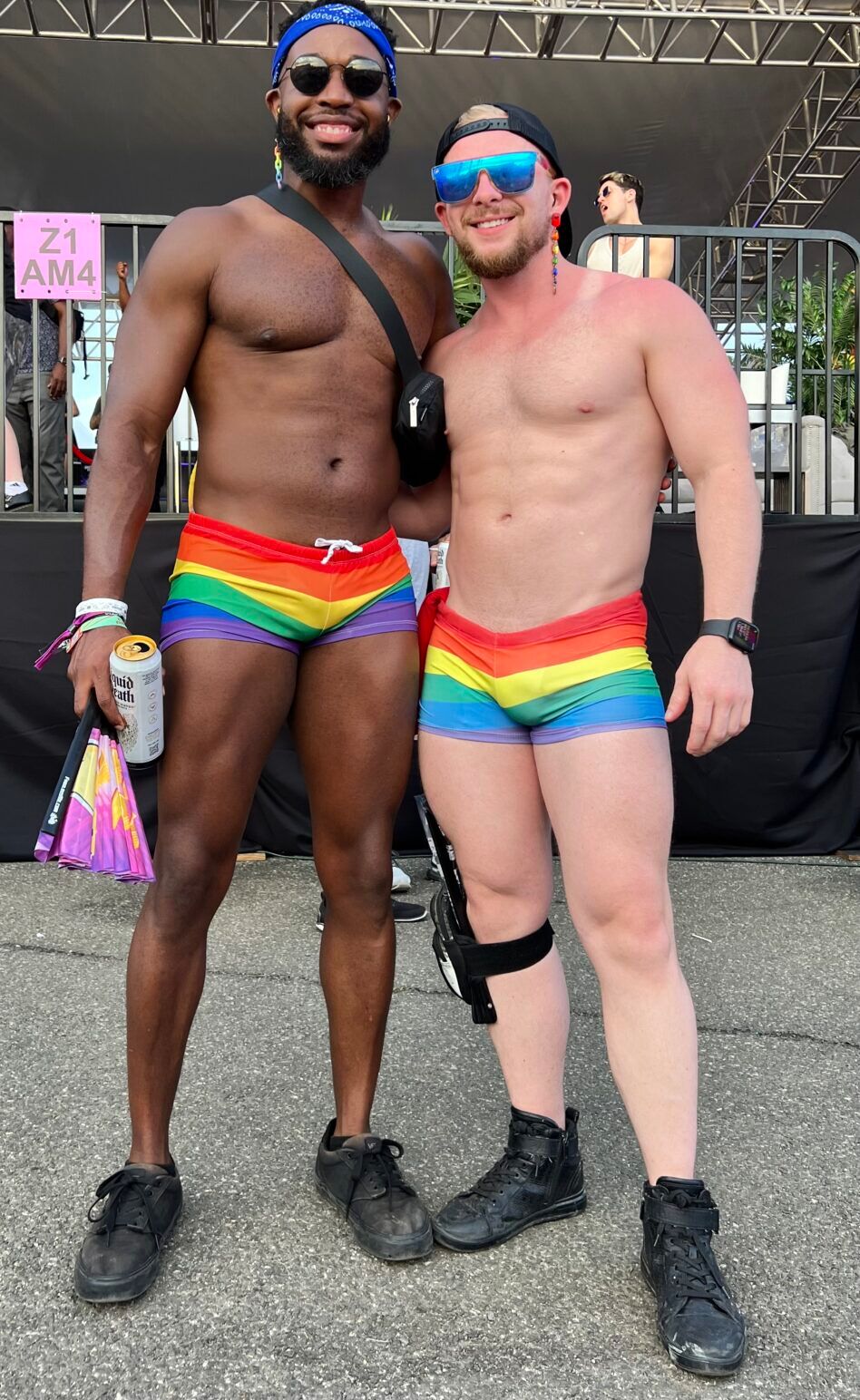 At the World Pride Music Festival, many of the outfits that allowed for expression were limited to the bare minimum