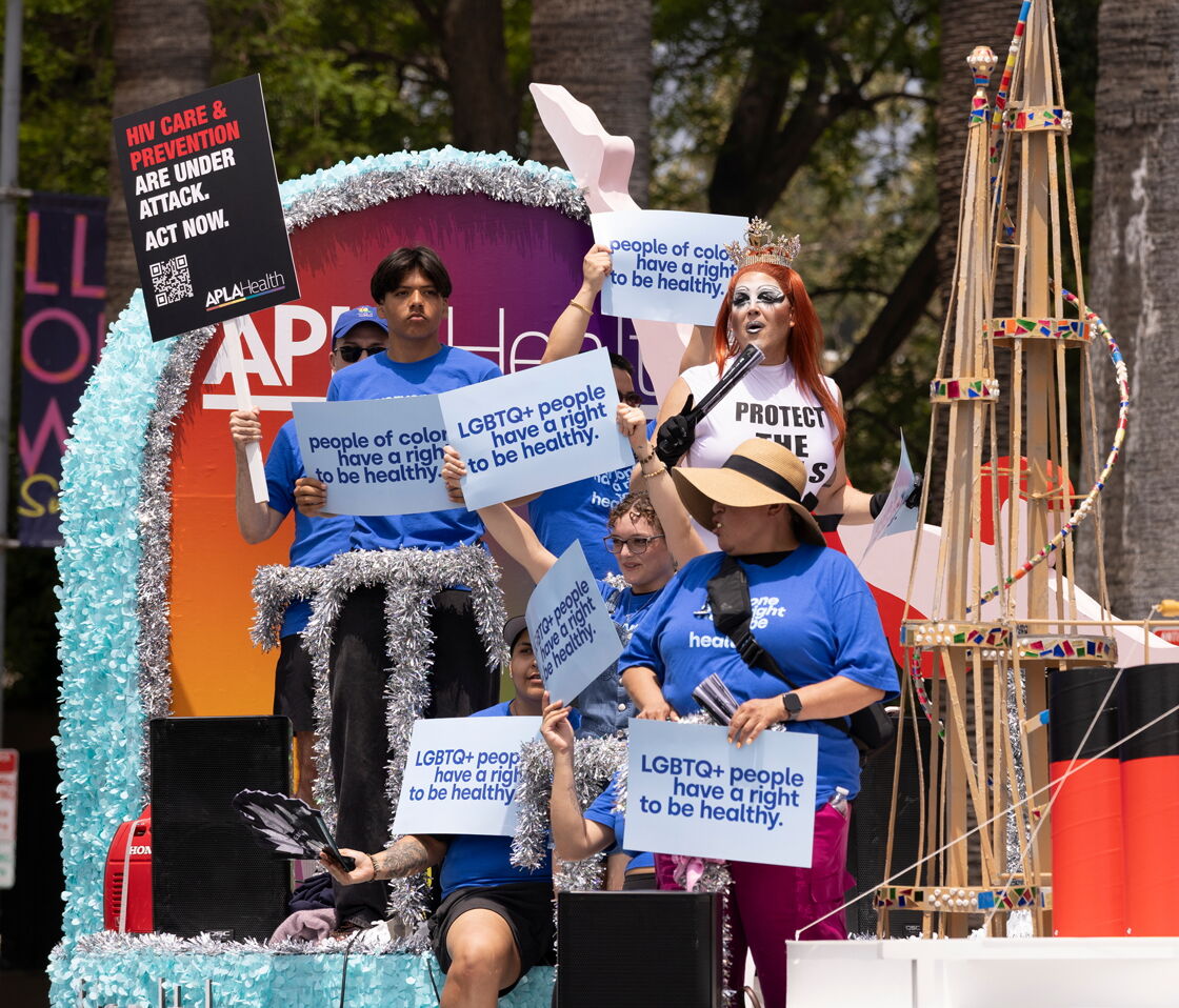 Aids Project LA Float with Drag Queen