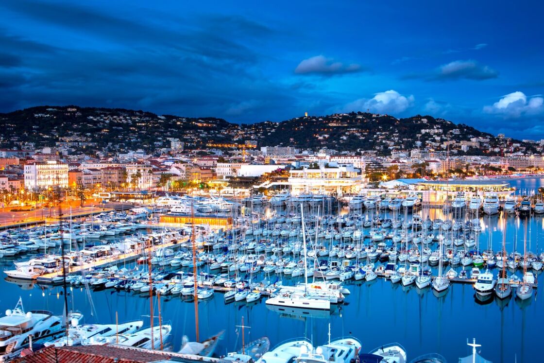 Cannes at night
