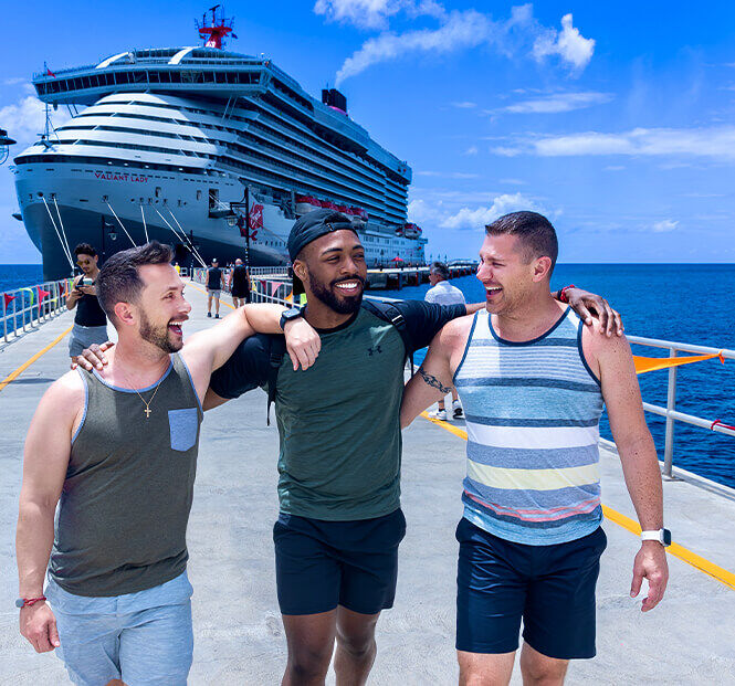 Men on an Atlantis gay cruise vacation