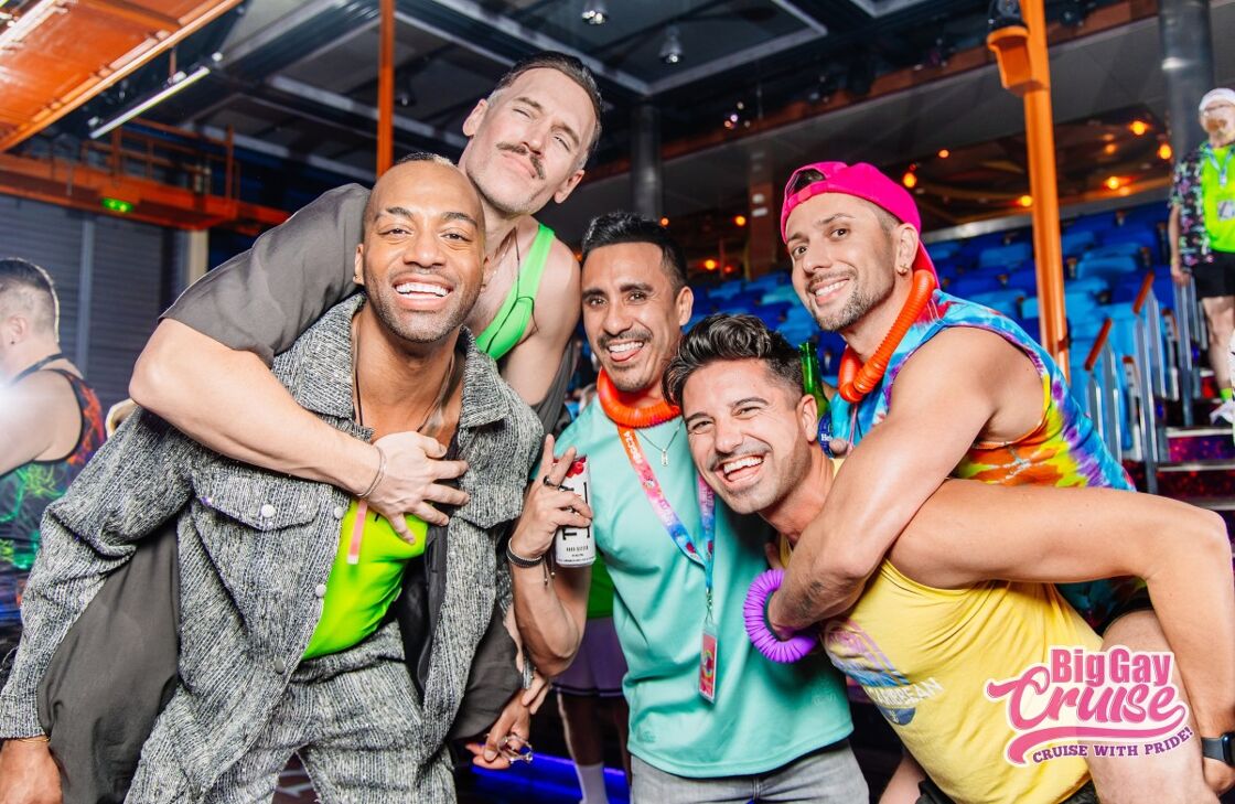 Cruisers enjoy a party on a Big Gay Cruise vacation