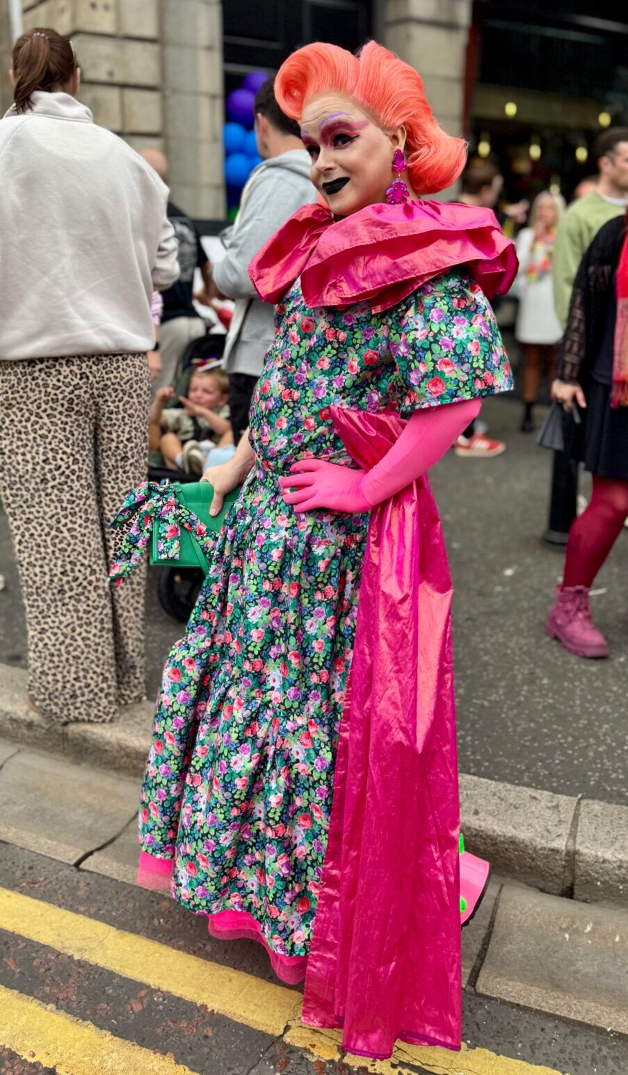 colorful drag queen in Belfast