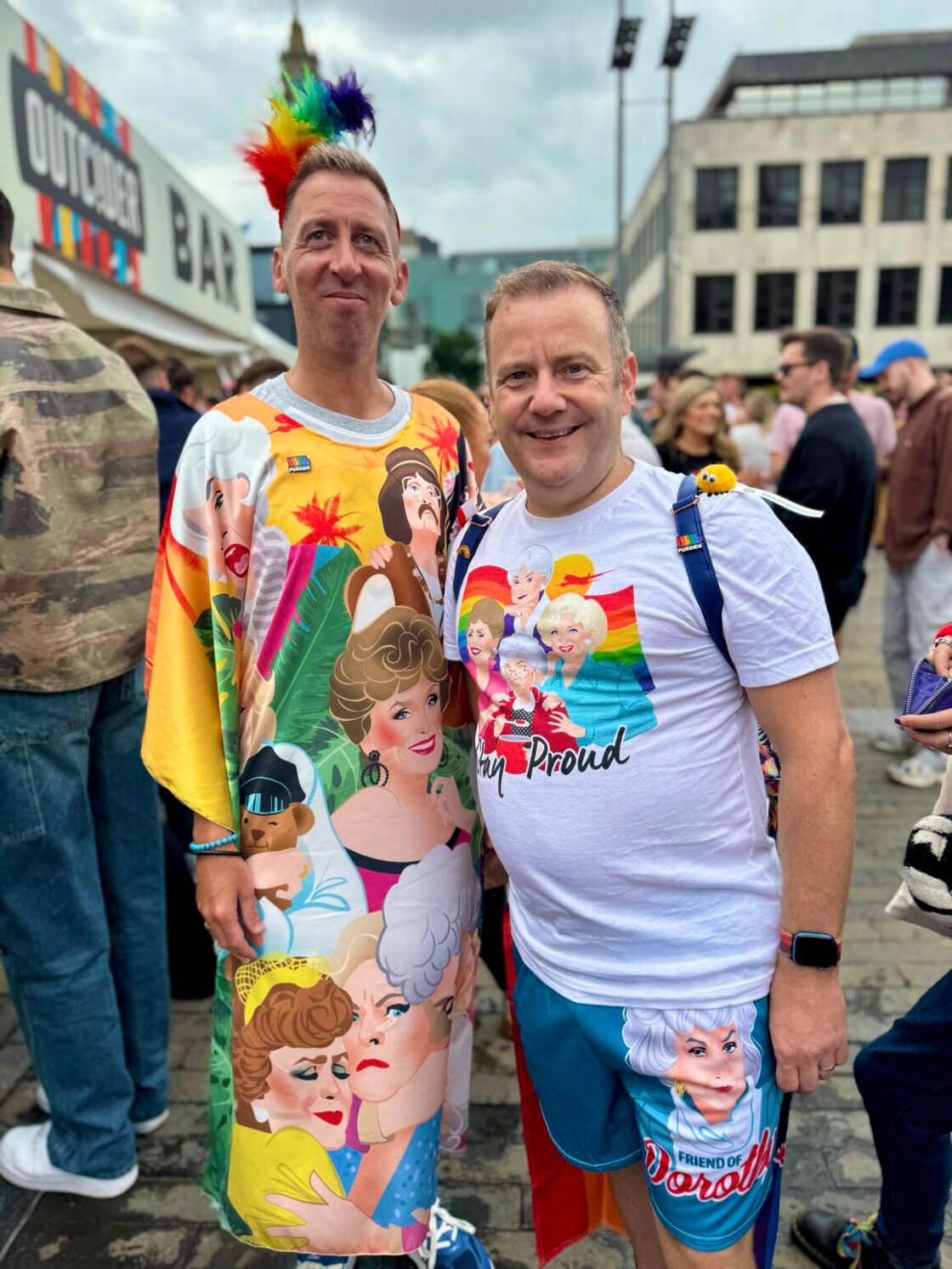 gay couple in Belfast celebrates the Golden Girls
