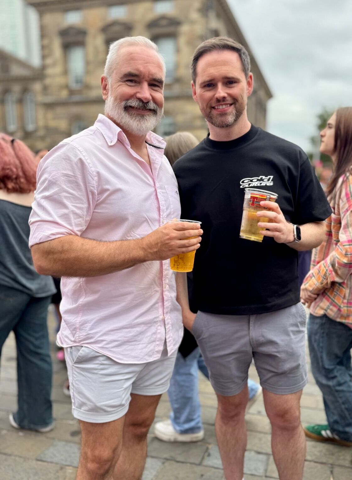 scruffy gay men at the Belfast Pride parade