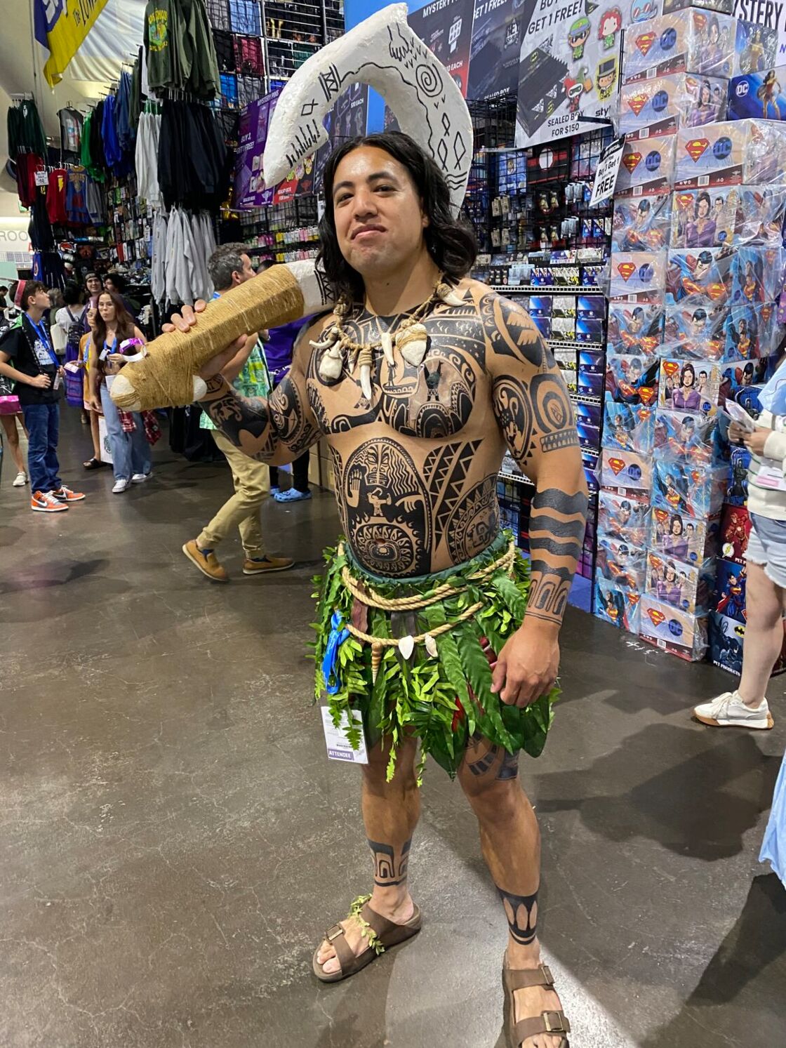 posing at Comic Con